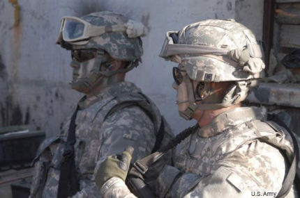 Army shockwave research helmets
