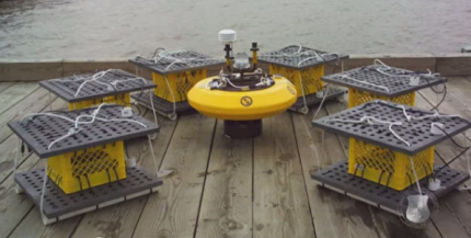 Benthic fuel cells with ocean sensor