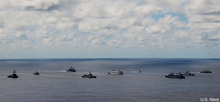 Navy ships at RIMPAC 2014