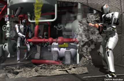 DARPA illustration robots