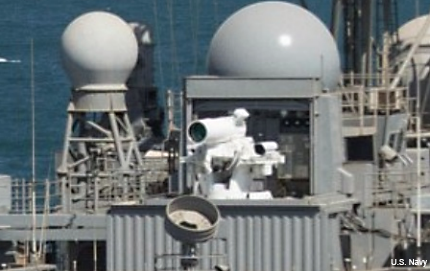 Navy LaWS laser weapon