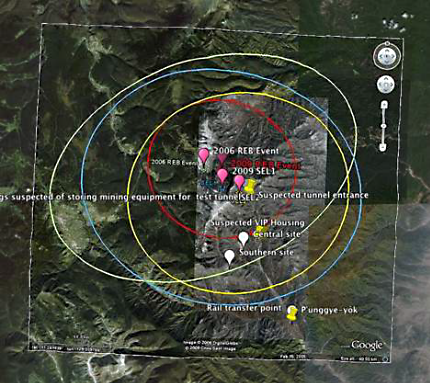 Sensor data North Korea