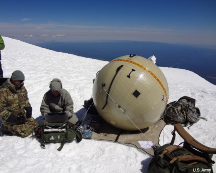 Army GATR inflatable satellite antenna