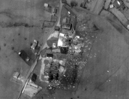 Air Force bomb damage assessment photo
