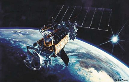 Air Force DMSP satellite rendering