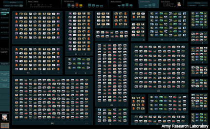 Visual Media Reasoning interface