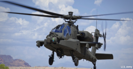 Army Guardian Apache helicopter