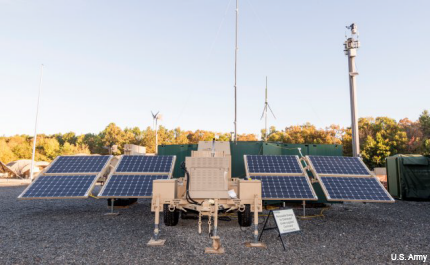 Army portable FOB solar array